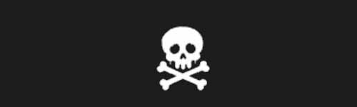 Skull Cross brush stroke preview from Street Marks for Procreate