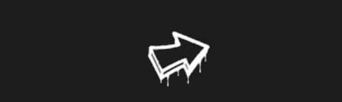 Throwie Arrow brush stroke preview from Street Marks for Procreate