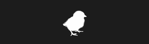 Chick brush stroke preview from Bird Silhouettes for Procreate