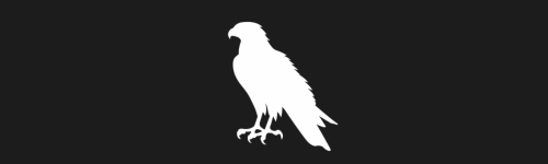 Hawk brush stroke preview from Bird Silhouettes for Procreate