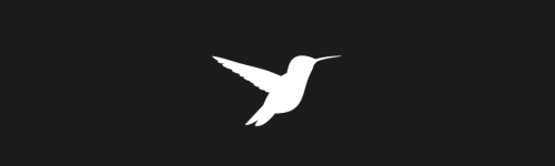 Hummingbird brush stroke preview from Bird Silhouettes for Procreate