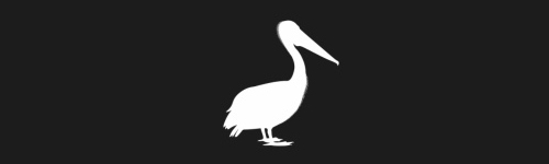 Pelican brush stroke preview from Bird Silhouettes for Procreate