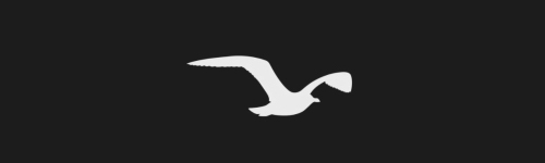 Seagull 1 brush stroke preview from Bird Silhouettes for Procreate