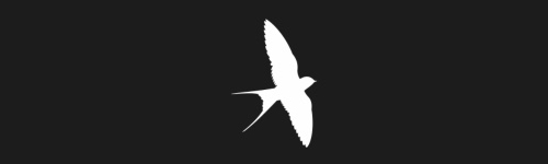 Swallow 2 brush stroke preview from Bird Silhouettes for Procreate