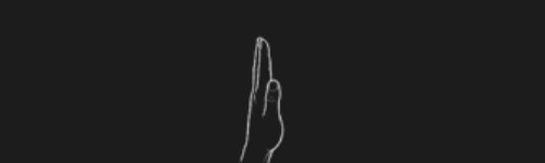 Side View Left brush stroke preview from Hand Perspectives for Procreate