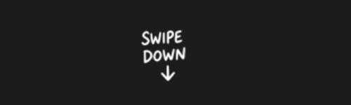 Swipe Down brush stroke preview from Social Media Buttons Vol.1 for Procreate