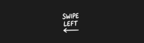 Swipe Left brush stroke preview from Social Media Buttons Vol.1 for Procreate