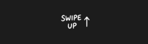Swipe Up brush stroke preview from Social Media Buttons Vol.1 for Procreate