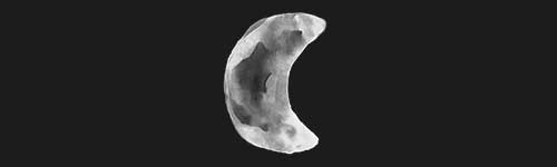 Moon brush stroke preview from Antique Symbols for Procreate