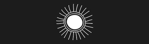 Sun 2 brush stroke preview from Boho Shapes for Procreate