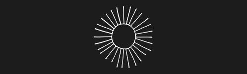 Sun 3 brush stroke preview from Boho Shapes for Procreate