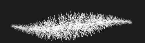 Glamour Strands brush stroke preview from Glitter Glamour for Procreate