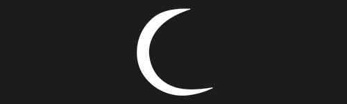 Moon 2 brush stroke preview from Boho Shapes for Procreate