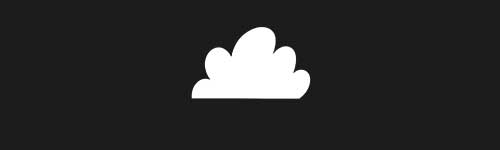 Cloud 1 brush stroke preview from Boho Shapes for Procreate