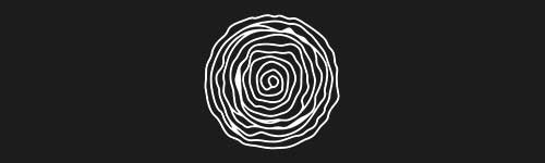 Circles 6 brush stroke preview from Boho Shapes for Procreate