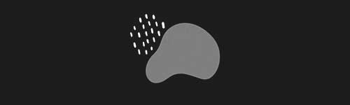 Rainy Cloud brush stroke preview from Boho Shapes for Procreate