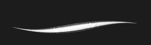 Final Lines brush stroke preview from Magic Gouache for Procreate