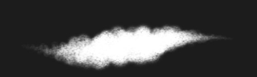 Glowing Mist brush stroke preview from Shiny Glitters for Procreate