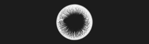 Luminous Iris brush stroke preview from Eye Master for Procreate